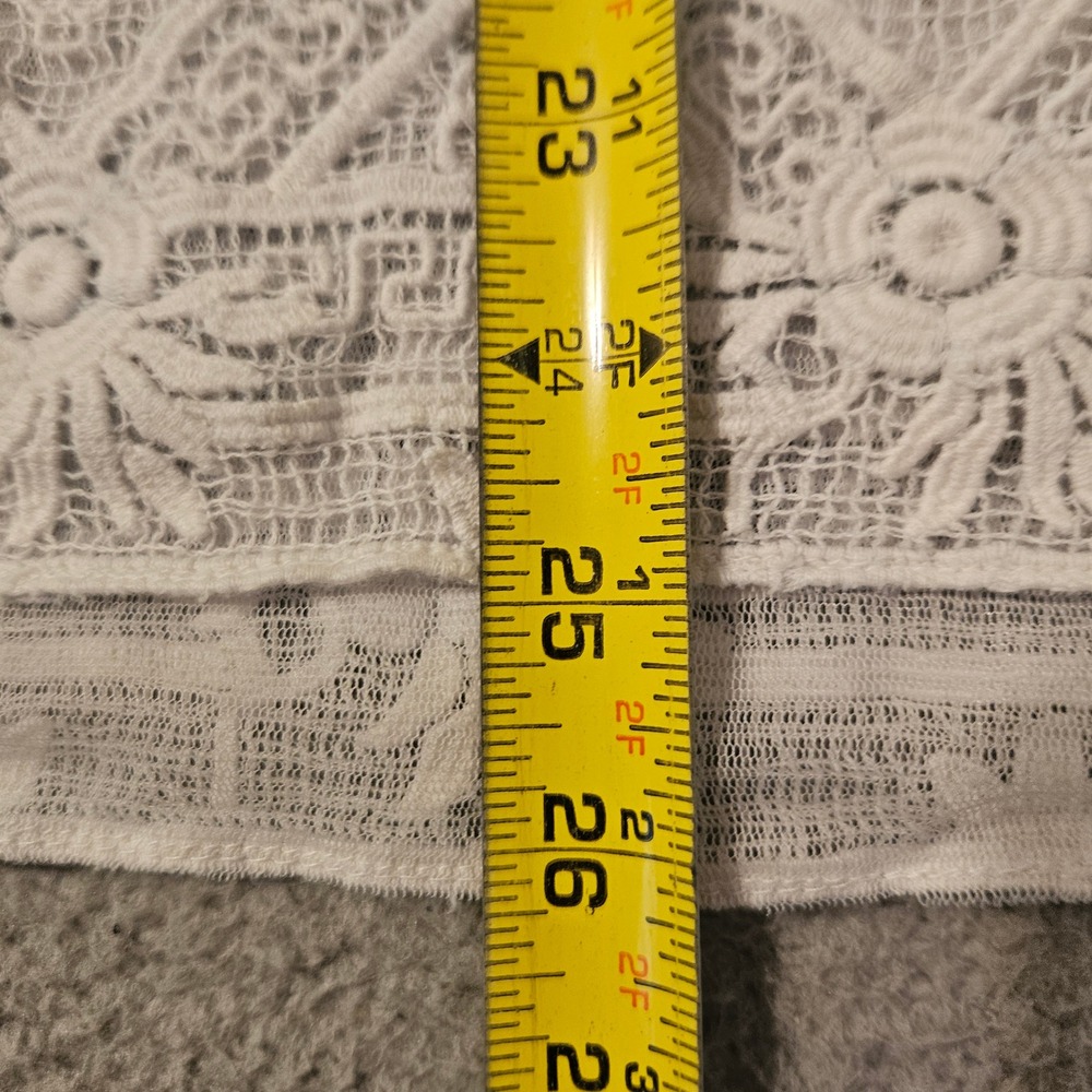 Polo Ralph Lauren Women's Geometric Lace Polo Shirt White Knight Size 2XL XXL - Picture 7 of 8